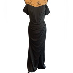 Black formal evening gown